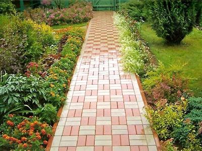 Садовые дорожки из тротуарной плитки